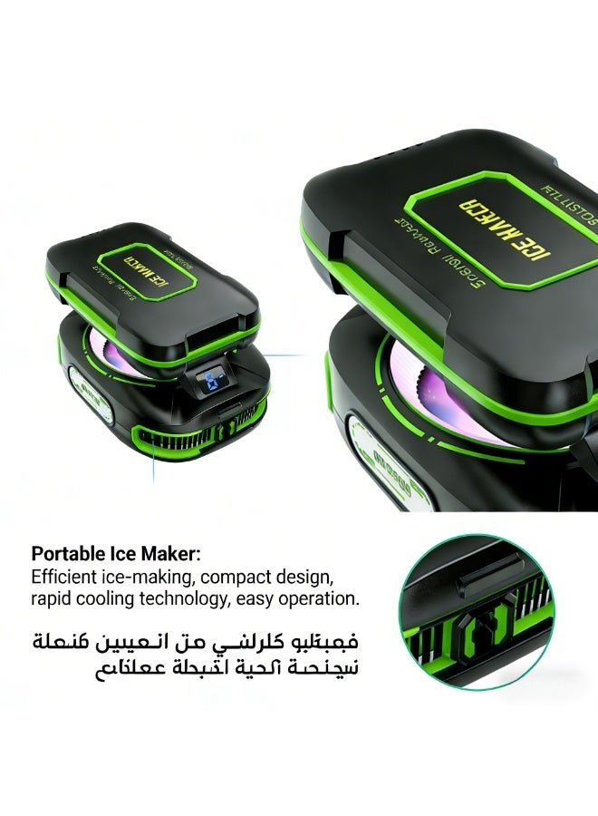 Ice JS85 Ice Black Edition | External Charging, AI Three-Level Temperature Control, Magnetic Back Clip 2-in-1 Semiconductor Cooler - Image 2